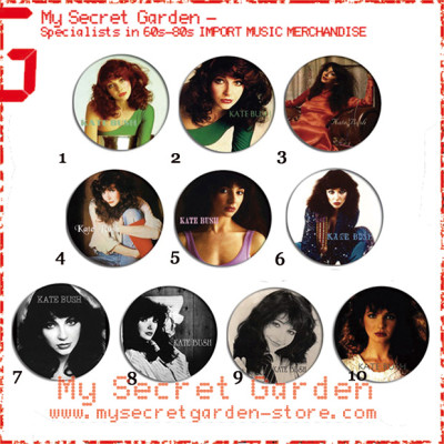 Kate Bush - Portrait Pinback Button Badge Set 1a or 1b( or Hair Ties / 4.4 cm Badge / Magnet / Keychain Set )